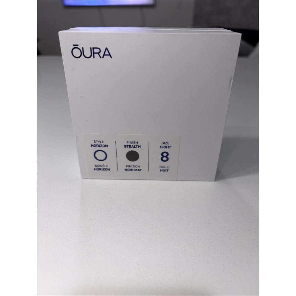 Oura Ring Gen 3 Horizon Stealth US Size 8 Black Stealth With Box- Mint Condition